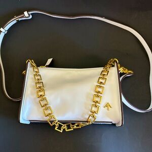 NWT MANU Atelier "Carmen" Calfskin Leather Crossbody/Clutch/Shoulder Bag